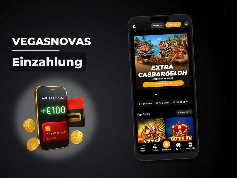Vegasnovas - Einzahlung