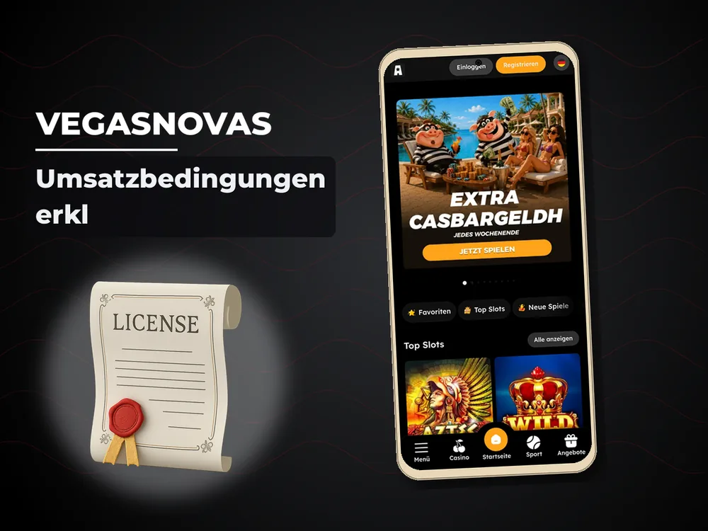 Vegasnovas - Umsatzbedingungen erkl