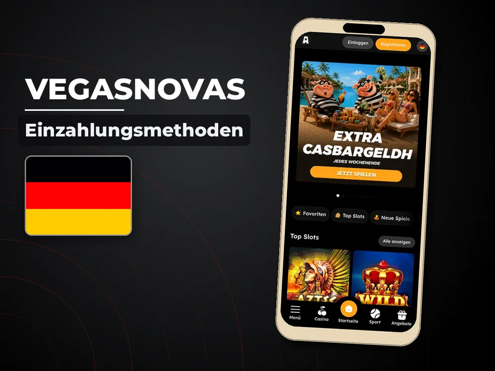 Vegasnovas - Einzahlungsmethoden